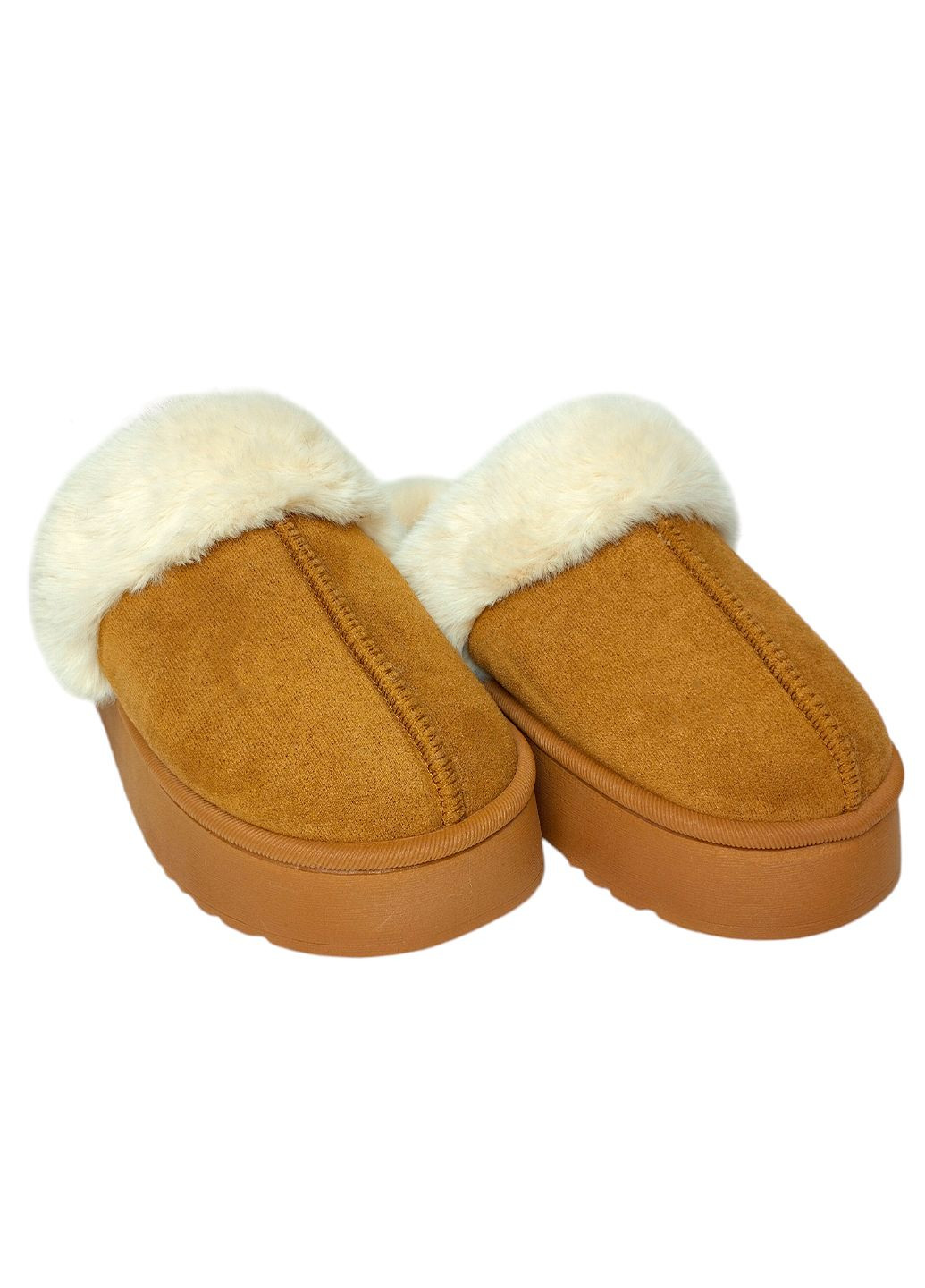 Жіночі тапочки Уггі коричневі на платформі. No Brand (303933762)