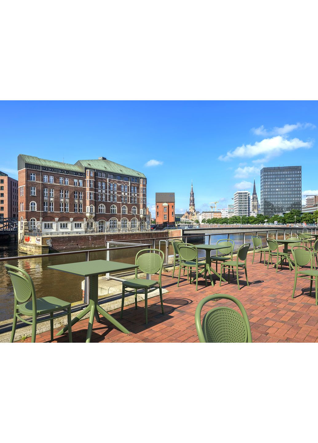 Стіл садовий Sky Table 70 Оливковий Siesta (372178849)