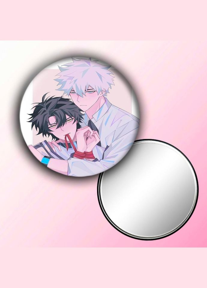 Зеркальце косметическое карманное Аниме Агенты времени #0015 с рисунком круглый 56 мм No Brand (309152228)