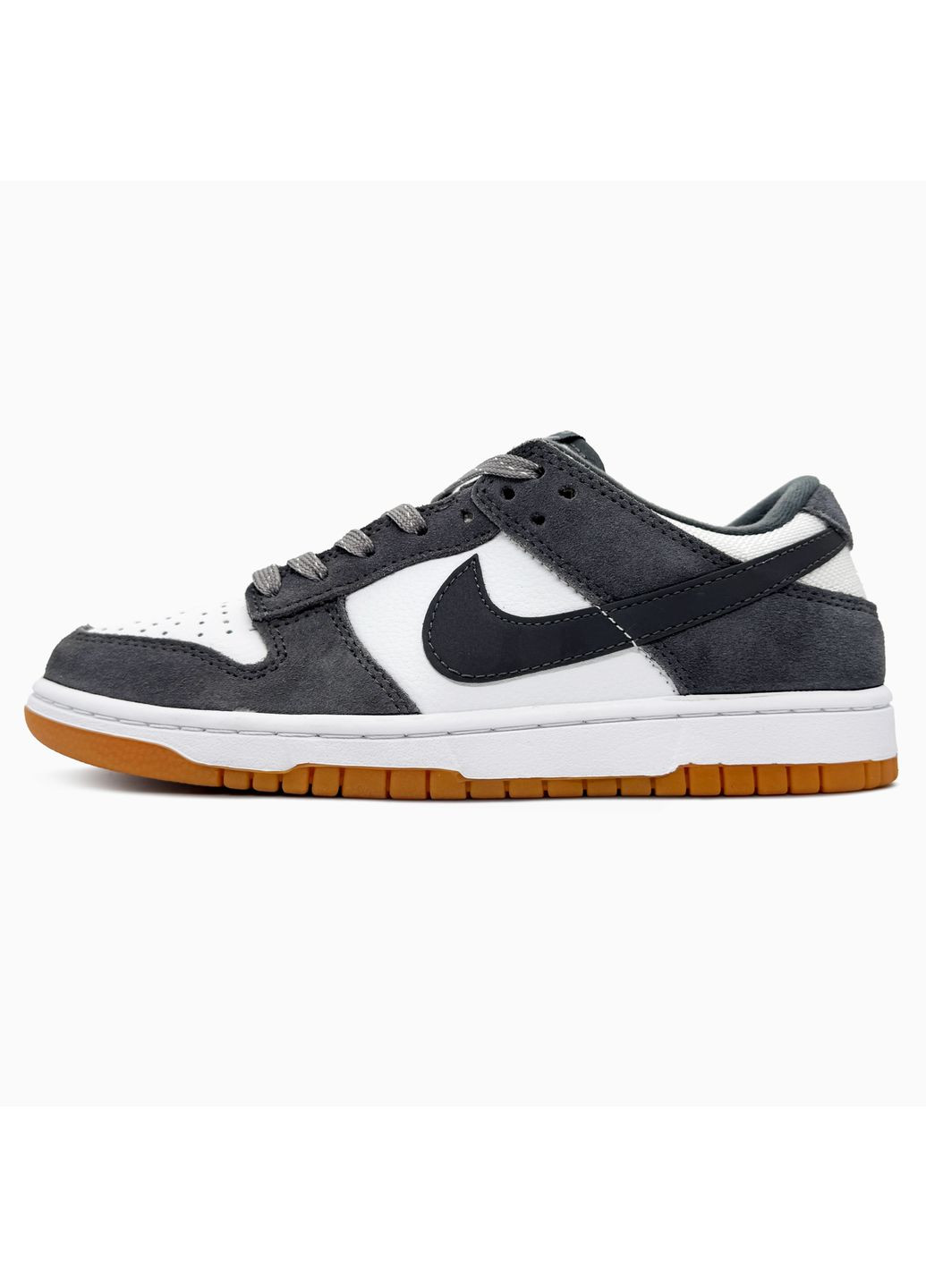 Кроссовки женские Nike SB Dunk Graphite White | Найк СБ Данк графитовые No Brand графитовые демисезоны (373642490)