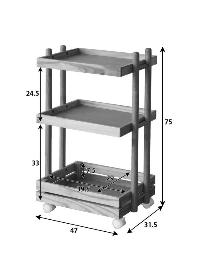 Этажерка из дерева для ванной на колёсиках Плонимар бланже-зефир (АБТ-00980120) No Brand (328208838)