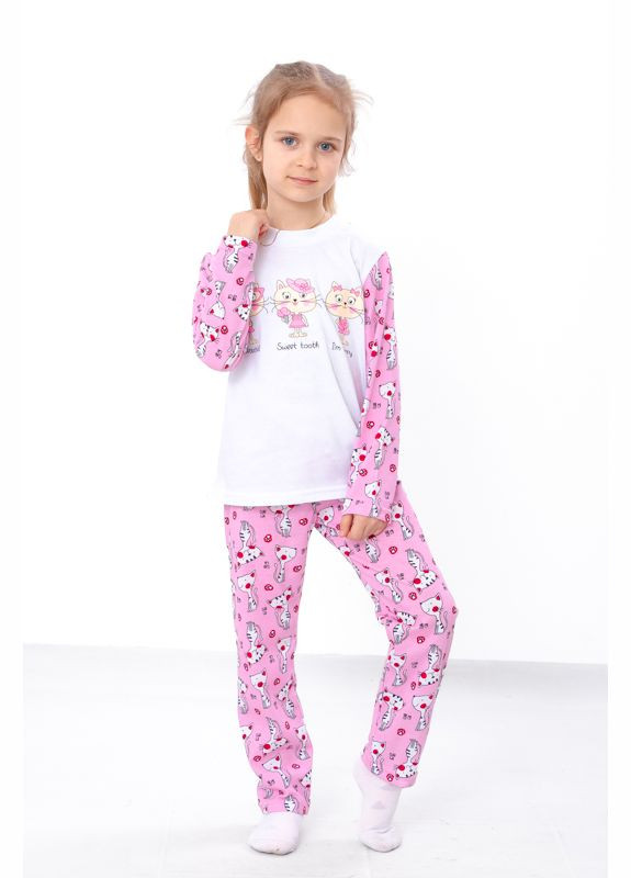 Розовая всесезон пижама для девочки (p-4502) Носи своє