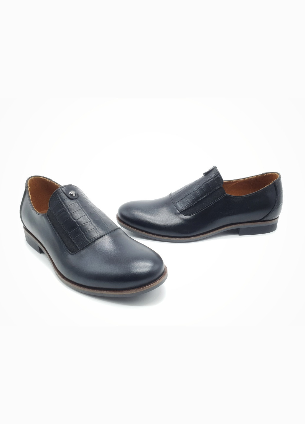 Чоловічі туфлі чорні шкіряні PR-17-10 28 см (р) Progres (259326259)