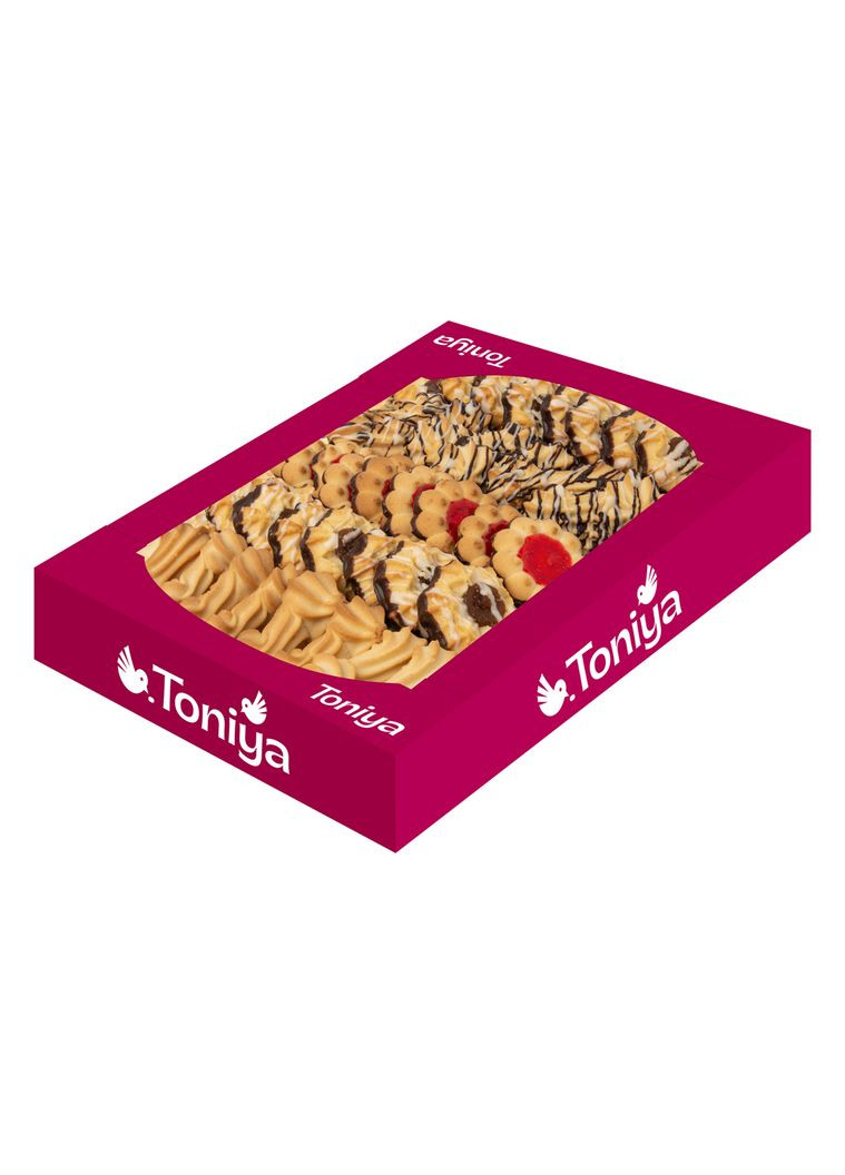 Набор вкусного свежего печенья Ассорти №6 четыре вида упаковки вес 0,6 кг ТМ TONIYA (305054769)