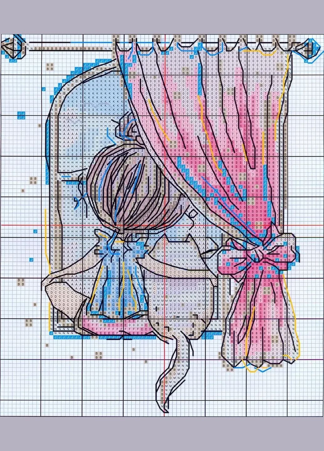 Набор для вышивания по нанесённой на канву схеме "Little girl and cat". AIDA 14CT printed 19*22 см Joy Sunday (313614199)