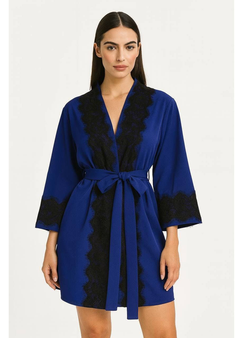 Халат жіночий атлас з мереживом Exclusive (369502060)