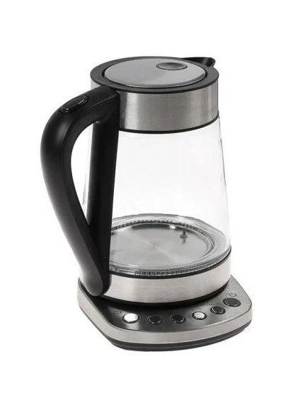 Електрочайник скляний SK-09003 з підтримкою та регулюванням температури 1,7 л, сталь Sokany (315637781)