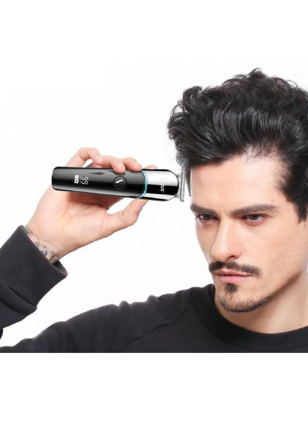 Машинка для стрижки волос з роботою від мережі акумулятора насадками 4 штуки 2 режими роботи 5 Вт 15х4х3 см (482305-Prob) Unbranded (373332453)