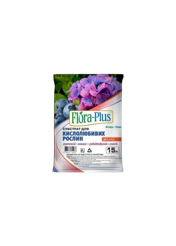 Субстрат для кислолюбивих рослин Flora Plus 15 л (*) Rich Land (402763029)