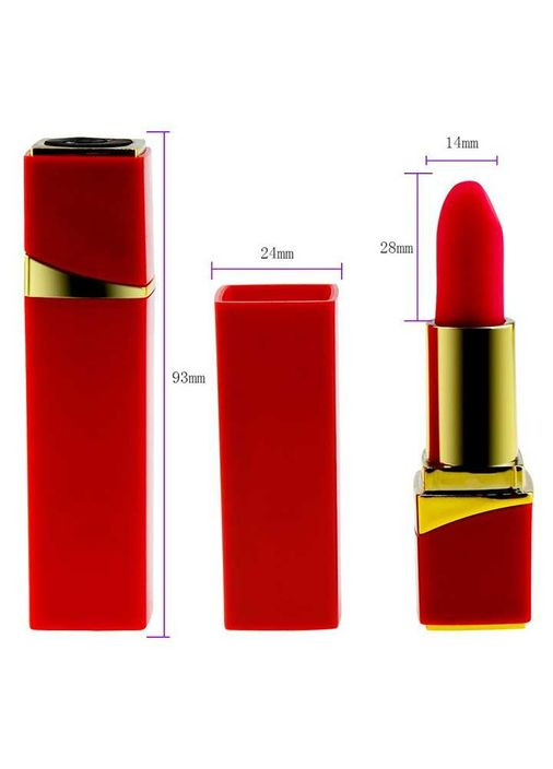 Вібратор для клітора "Помада" 10 режимів USB No Brand (370611969)