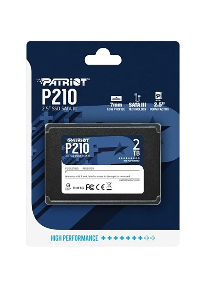 Накопитель SSD 2TB 2.5" 7mm SATAIII 3D QLC (P210S2TB25) Patriot P210 (361871467)