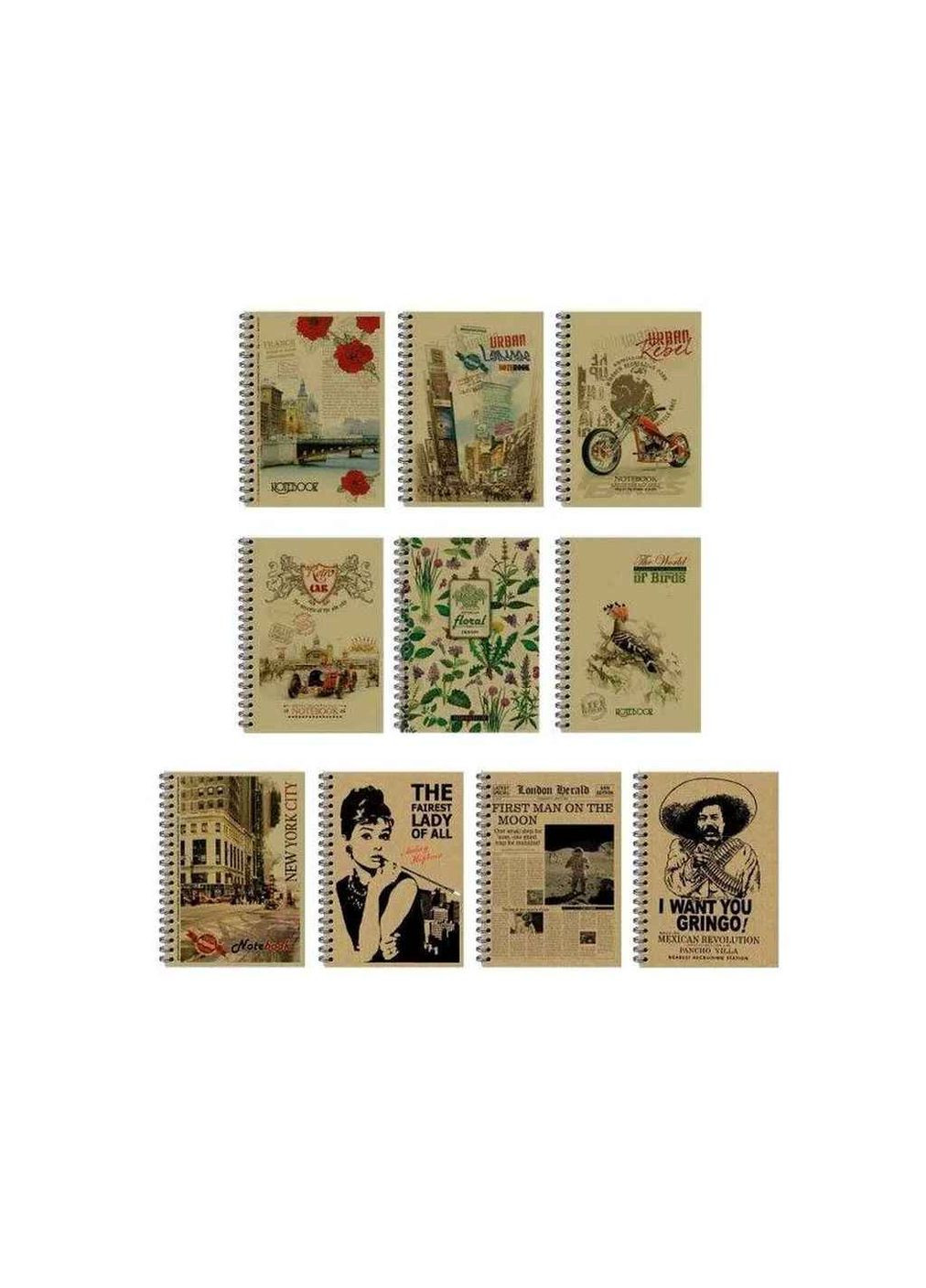 Записна книжка на спір. KRAFT В6, 96арк. клітинка KR6196K Офорт (354341196)