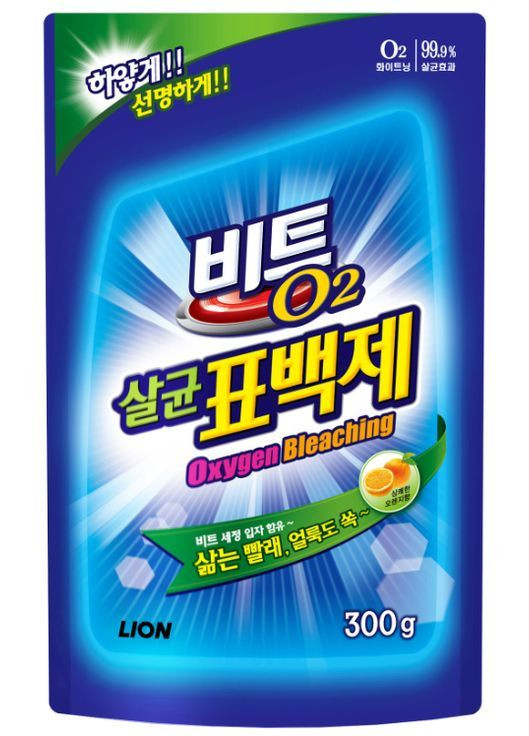 Отбеливатель кислородный Beat O2, 300 г Lion (370499364)
