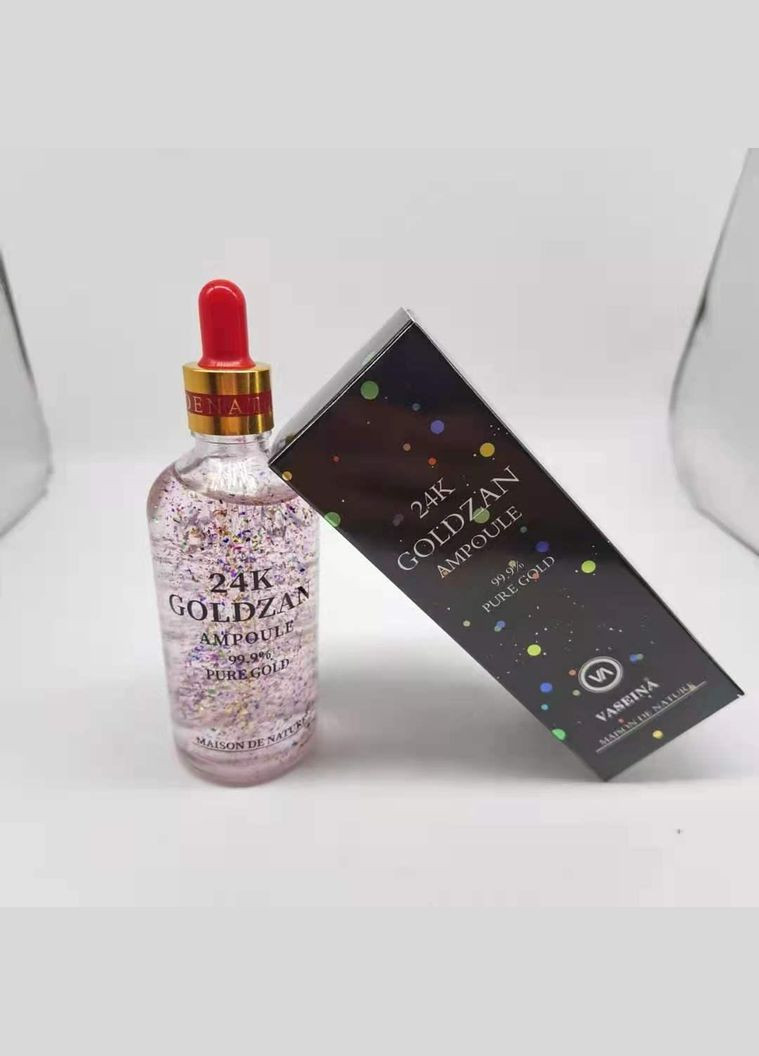 Сыворотка для лица с 24K розовым золотом Maison De Nature 24K Goldzan Ampoule 99,9% Pure Gold 100мл No Brand (327369716)