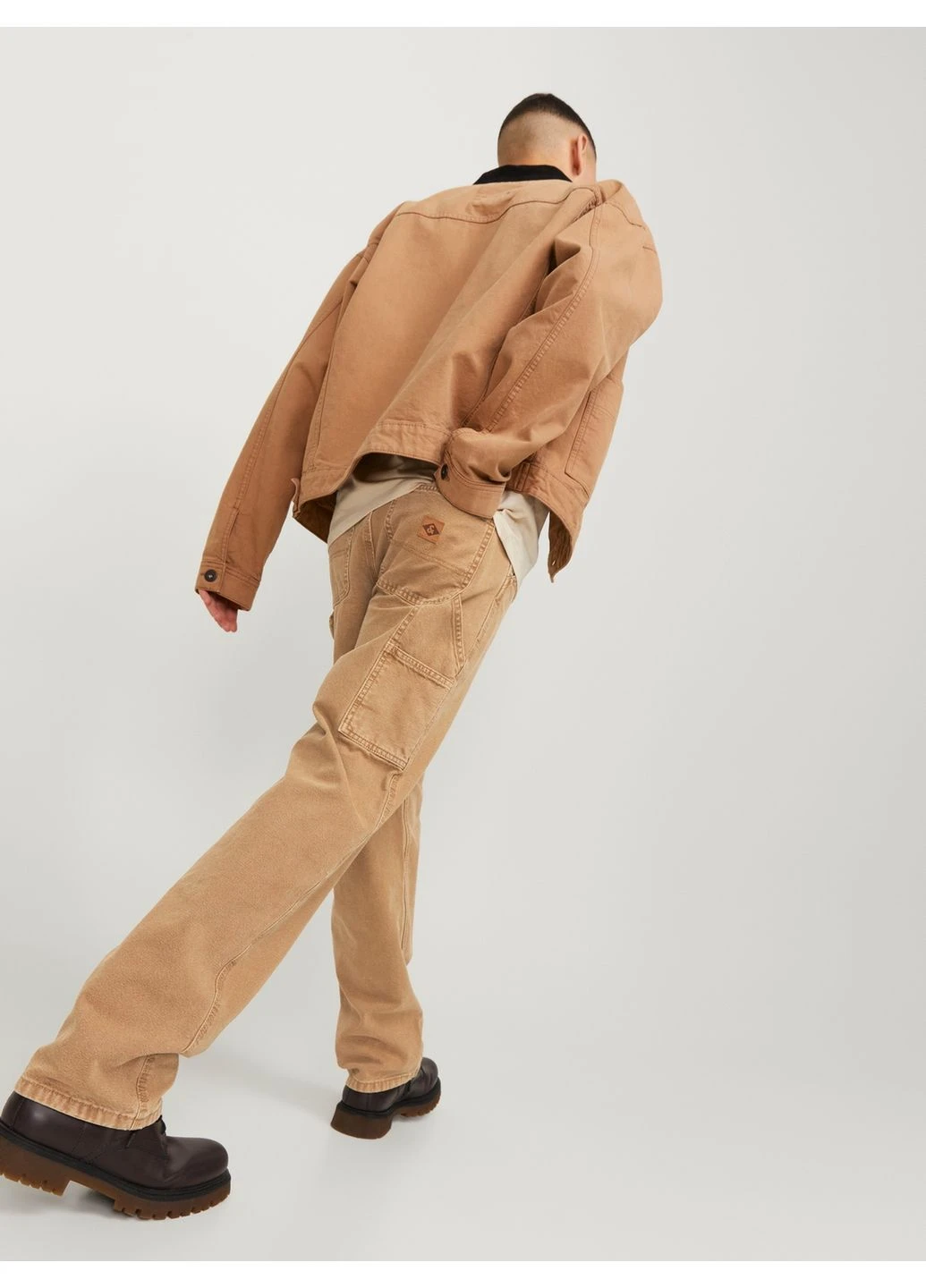 Бежевые демисезонные прямые джинсы 8744957 бежевый 30/32 jnj304 Jack & Jones