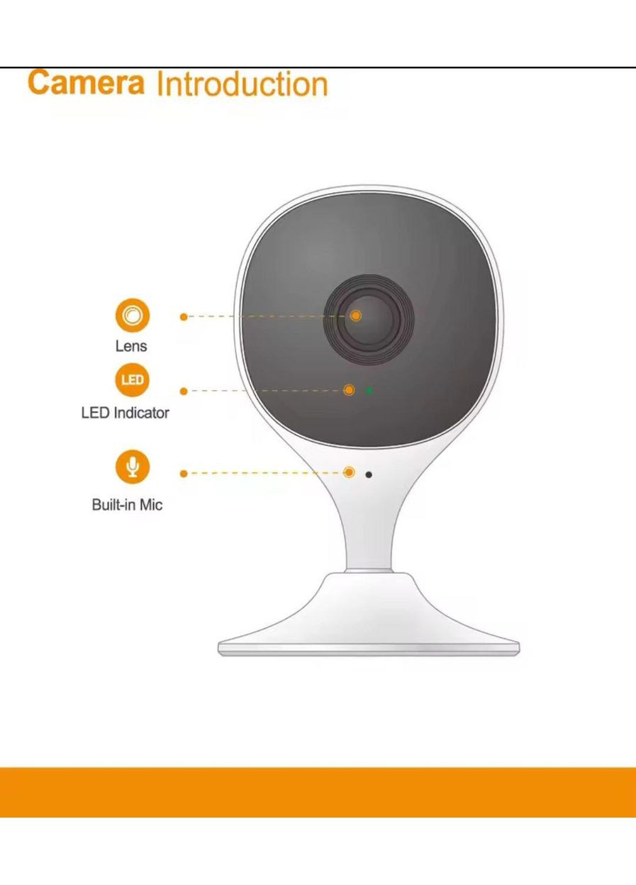 Внутренняя Wi-Fi видеокамера Cue 2E 3MP IMOU (363039511)