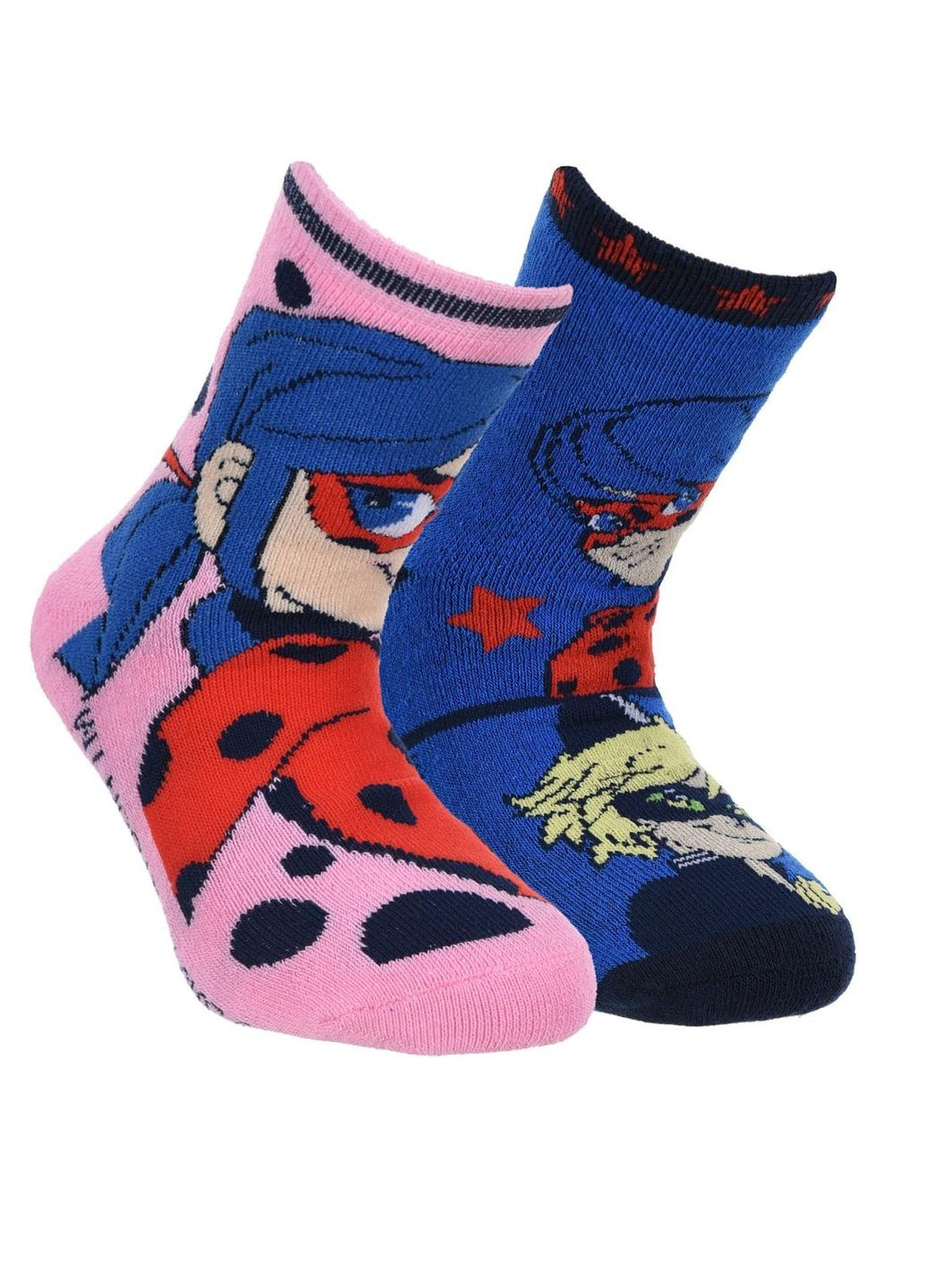 Носки махровые 2 пары Miraculous Ladybug (Леди Баг и Супер-Кот) HS07412 EU Disney шкарпетки 2 шт. (292253188)