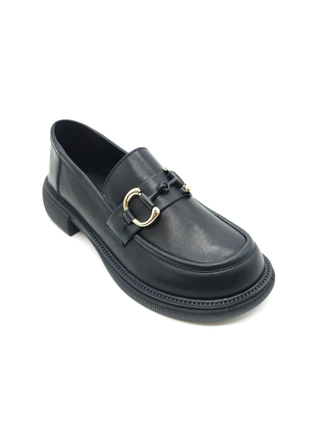 Женские туфли черные кожаные YA-18-11 23 см(р) Yalasou