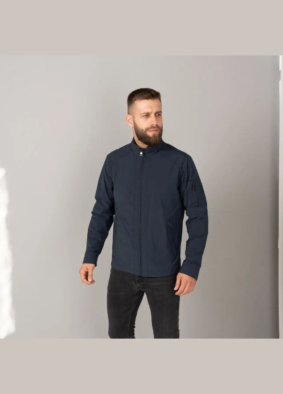 Синяя демисезонная мужская куртка осенняя большого размера SK