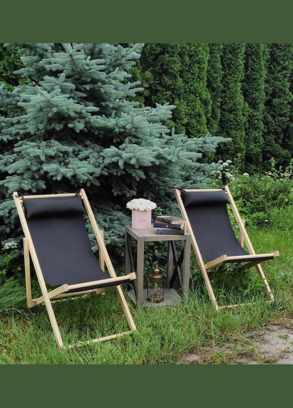 Раскладное деревянное кресло шезлонг с тканью, для дачи, пляжа или кафе.Кресла садовые террасные деревянные. No Brand (316257247)