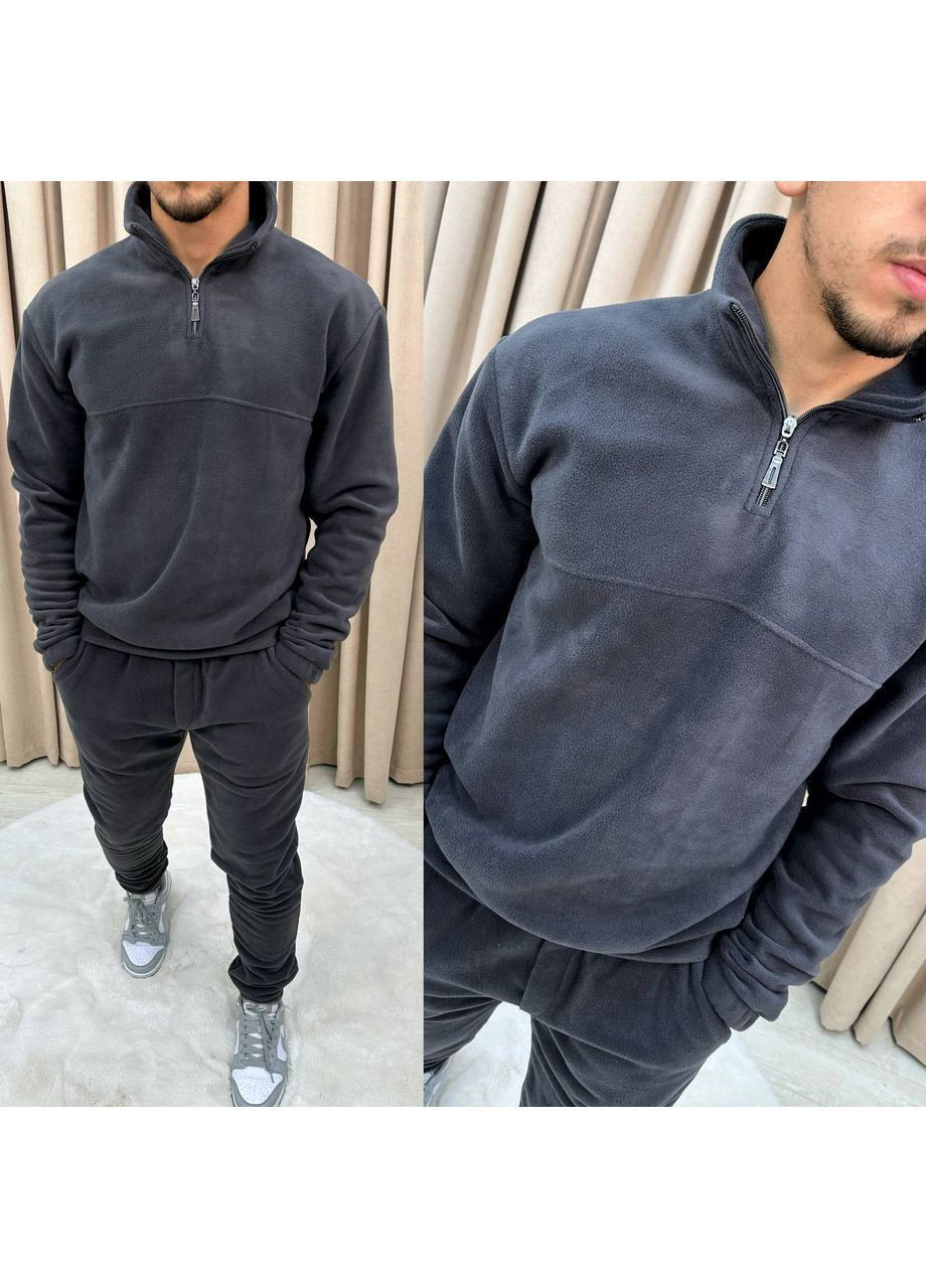 Теплый костюм спортивный мужской Ткань: флис двусторонний No Brand (363057440)