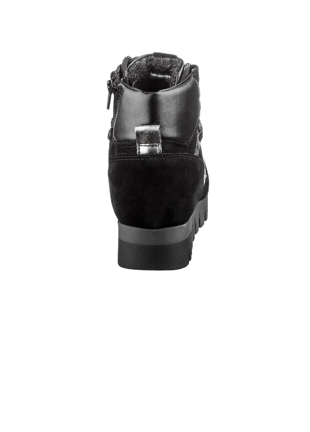 Осенние ботинки женские утепленные Tamaris из натурального велюра