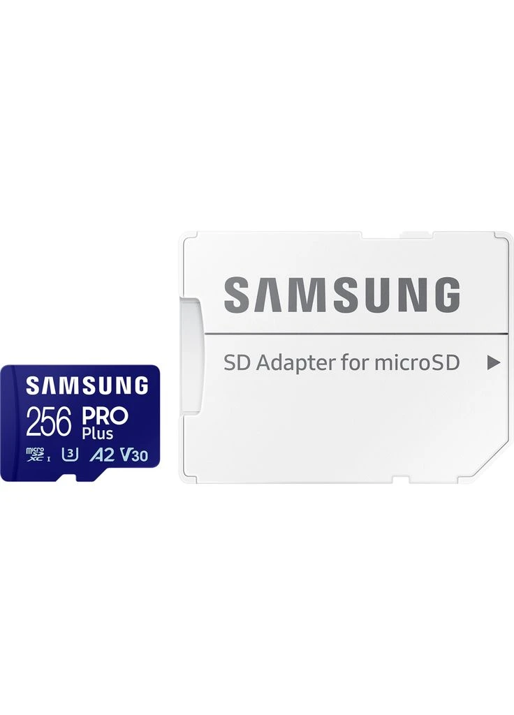 Карта пам'яті 256 GB microSDXC Pro Plus UHS-I U3 V30 A2 Class 10 + SD-adap (MB-MD256SA/EU) Samsung (386159611)