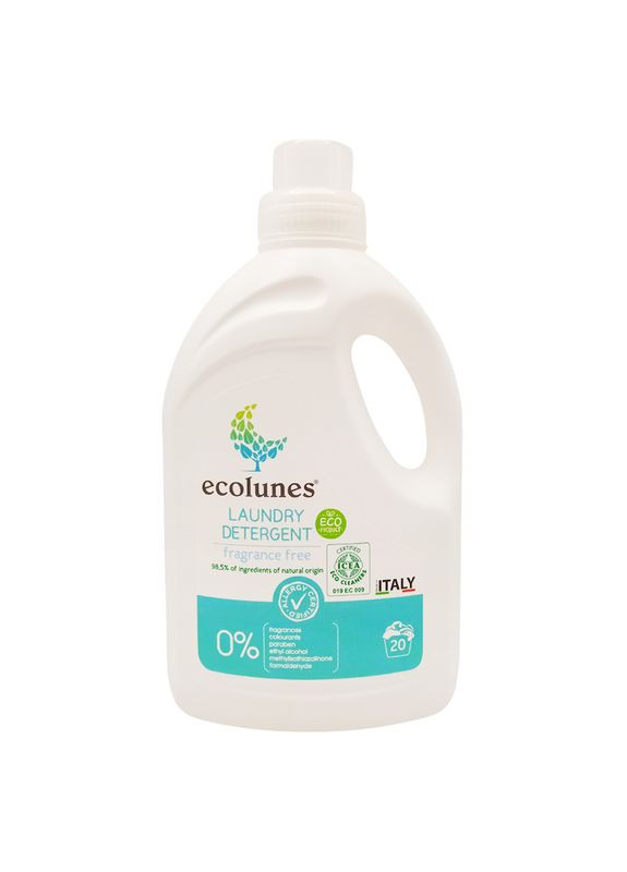 Гіпоалергенний органічний гель для прання без запаху 1000 мл LD3392 Ecolunes (282980554)