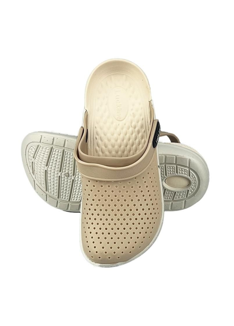 Женские кроксы силиконовые бежевые 5017-382 Luck Line (332980662)