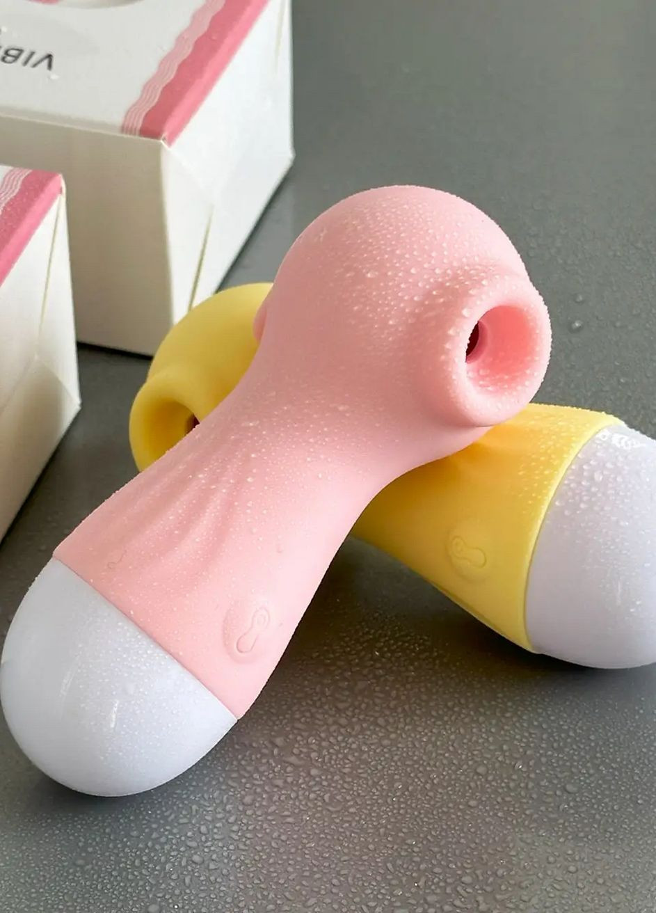 Кліторальний вакуумний вібратор Lilo, вібратор для сексу, стимулятор для клітора, сосків та шиї рожевий No Brand (316554567)