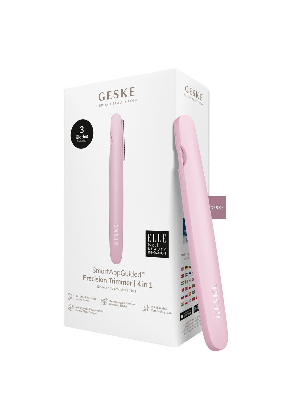 Триммер Precision Trimmer 4в1 pink GESKE (362567588)