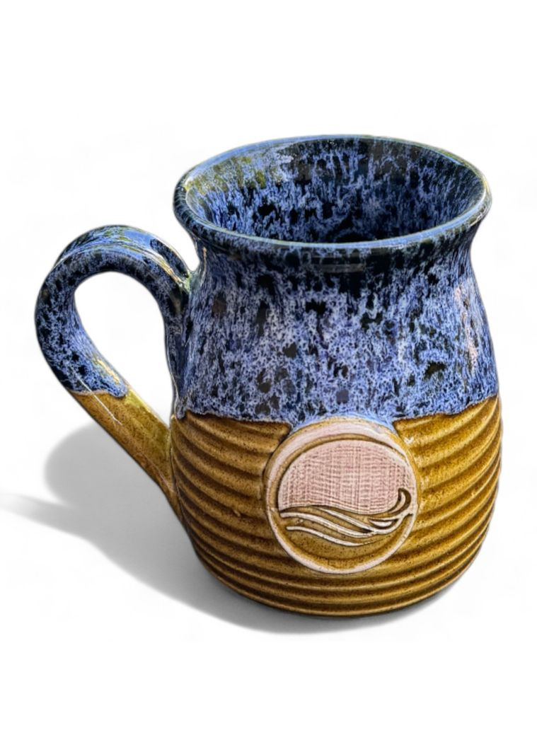 Чашка синяя ручной работы Вода Viking (292565363)