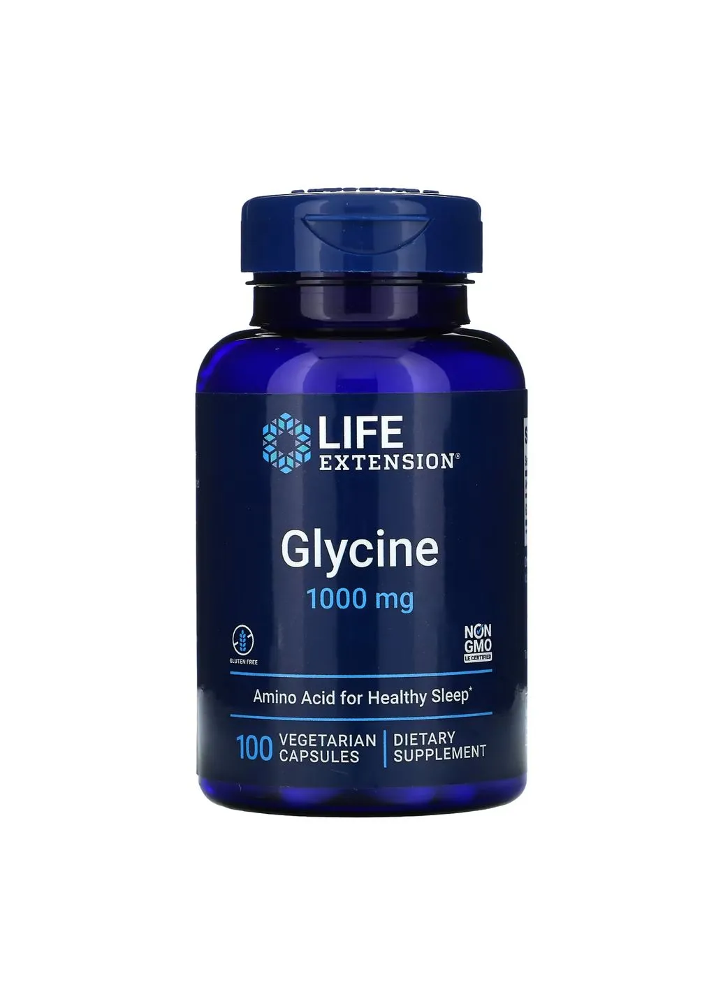 Оригінал! Glycine 1000 mg - 100 vcaps Life Extension (400424154)