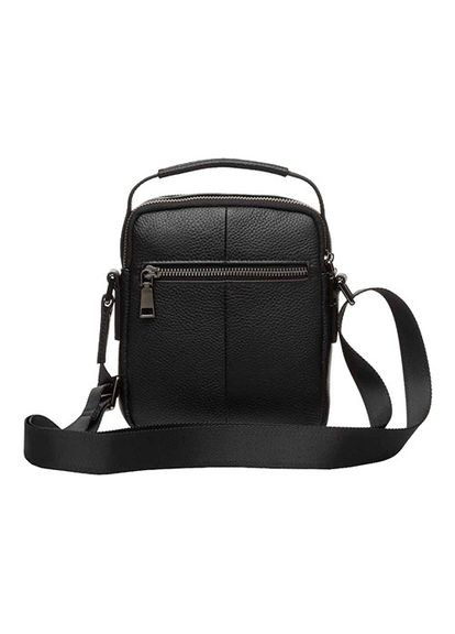 Сумка барсетка мужская кожаная черная (Д/Ш/В) 17,5/8/21 (см) Felicita (336377655)