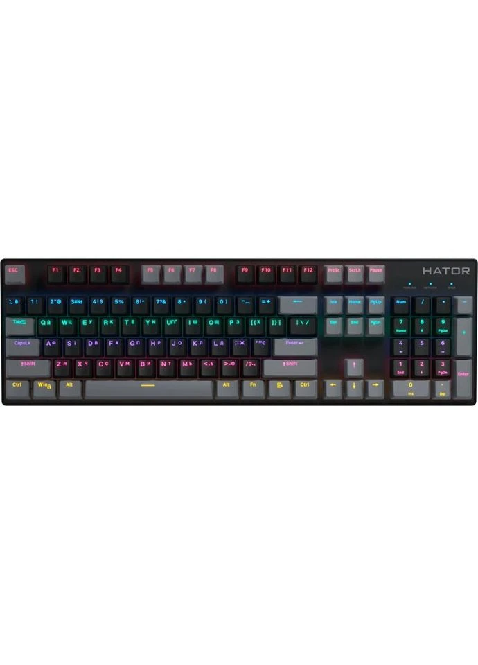 Клавиатура Starfall Rainbow Origin Blue USB Black/Grey (HTK-609-BBG) Hator (313255499)