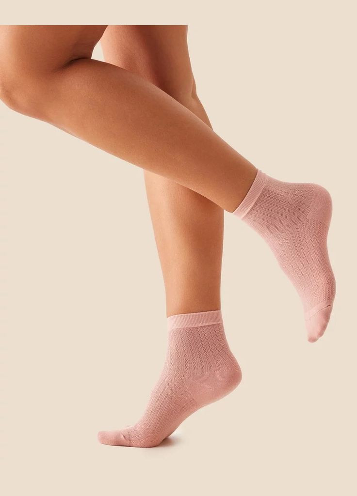 Рожеві жіночі бавовняні шкарпетки Gabriella (332608802)
