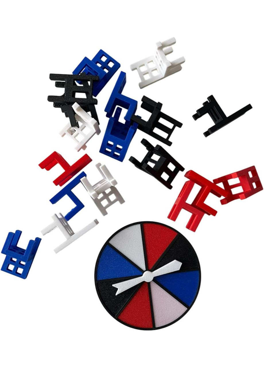 Настільна гра "Стільчики" на баланс для компанії, дітей і дорослих No Brand (364502770)