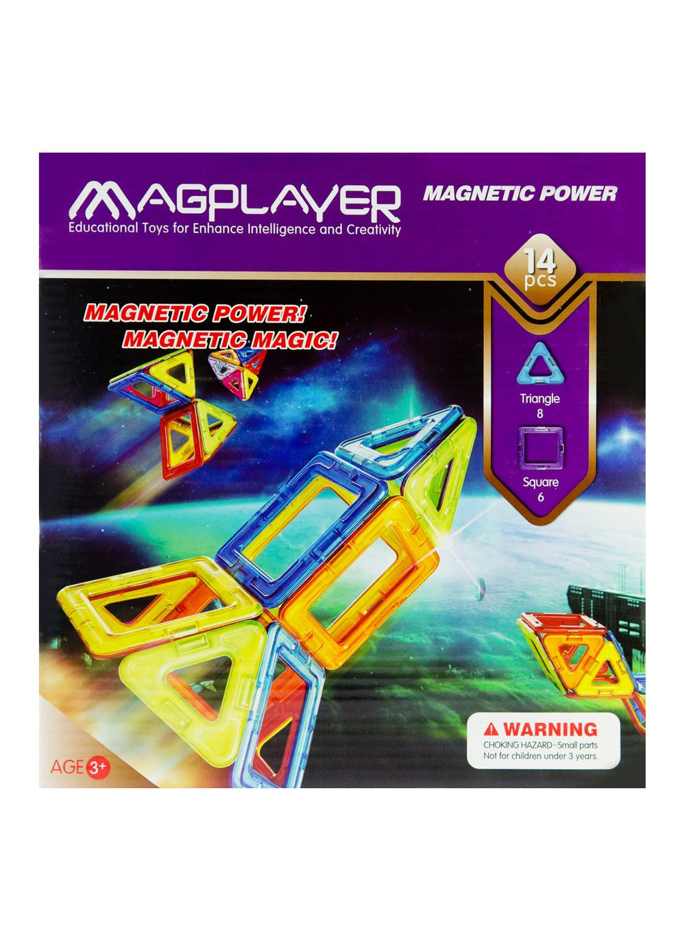 Конструктор магнітний 14 ел. (MPB-14) MagPlayer (316391968)