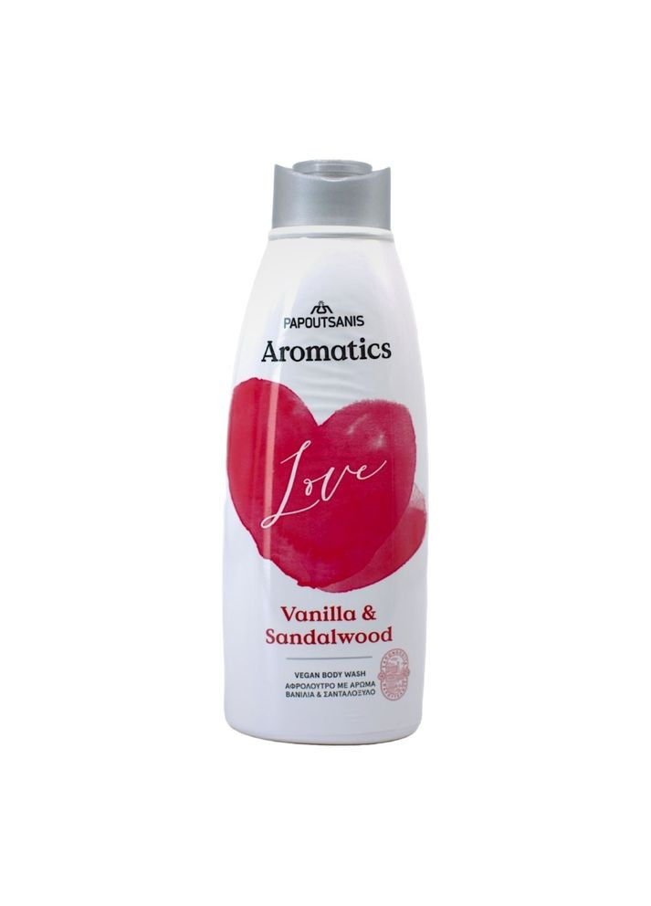 Vegan гель для душа Love Ваниль и Сандаловое дерево 600 мл Aromatics (294222891)