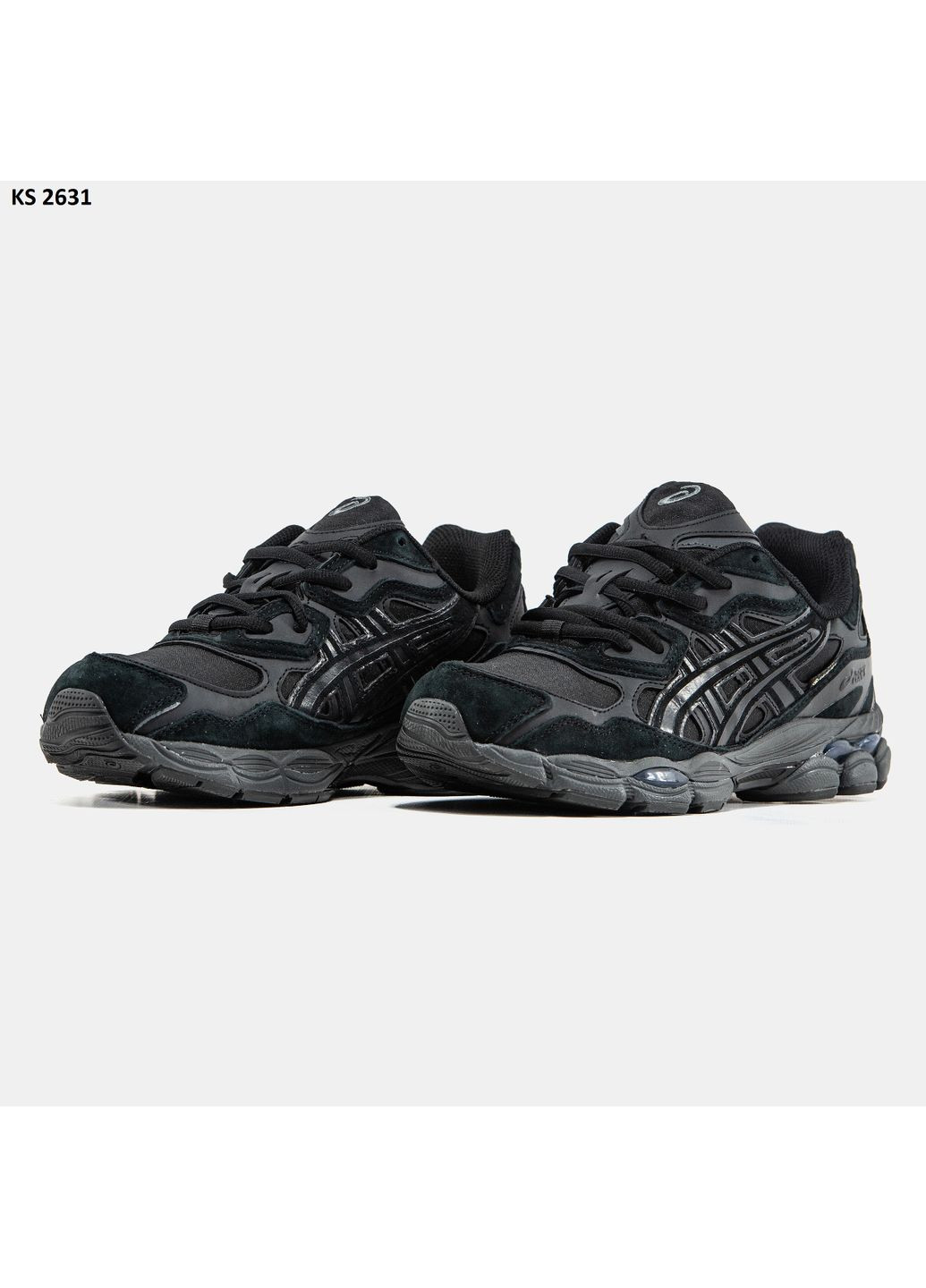 Чорні Осінні кросівки чоловічі asics gel-nyc gore-tex black асікс гель нюк No Brand