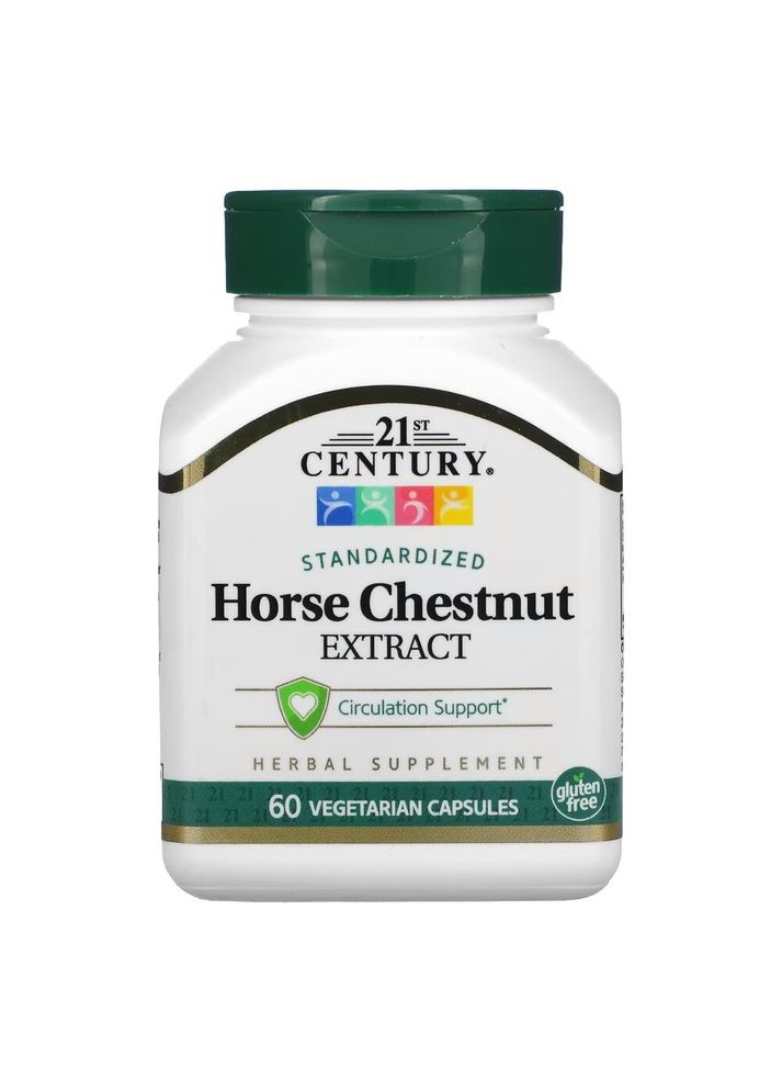 Натуральна добавка Horse Chestnut Extract, 60 вегакапсул 21st Century (334707263)