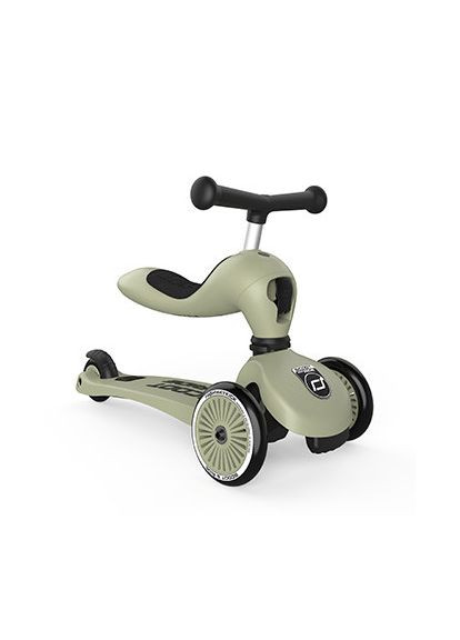 Самокат Scoot and Ride Highwaykick-1 оливковый от 1-го года () Scoot&Ride SR-160629-OLIVE (335425800)