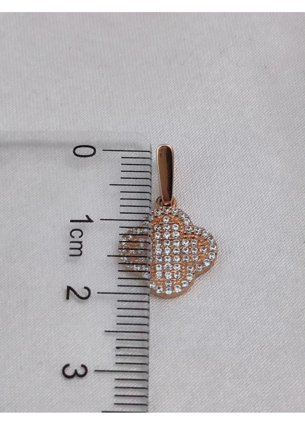 Срібний комплект 925 проби в позолоті у стилі Van Cleef (Ван Кліф) оздоблений камінцями 40 см No Brand (370203134)