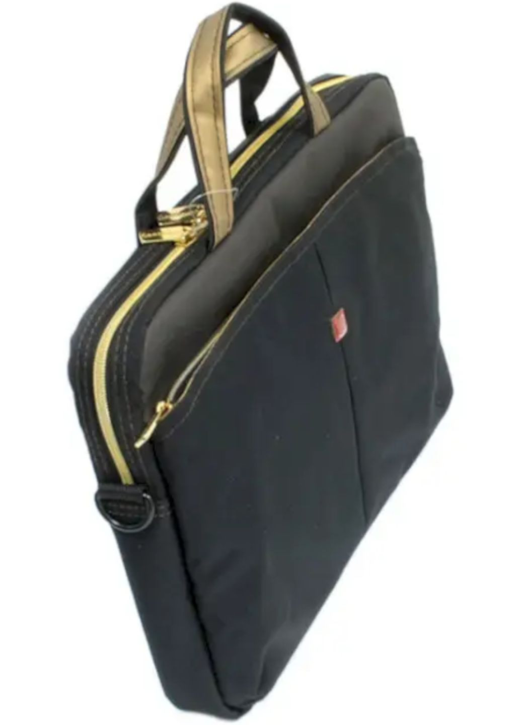 Сумка для нетбука/ноутбука/планшета 10", чорно-золота, нейлон/поліестер, 28,5 х 23,5 х 3,5 см Continent (358202012)