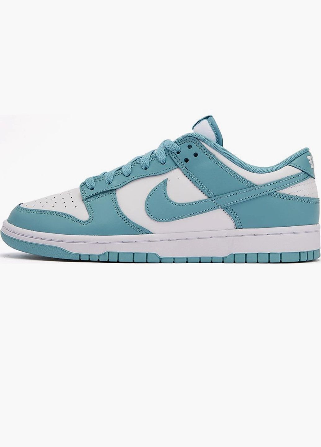 Голубые кроссовки мужские dunk low retro light blue/white dv0833-106 Nike