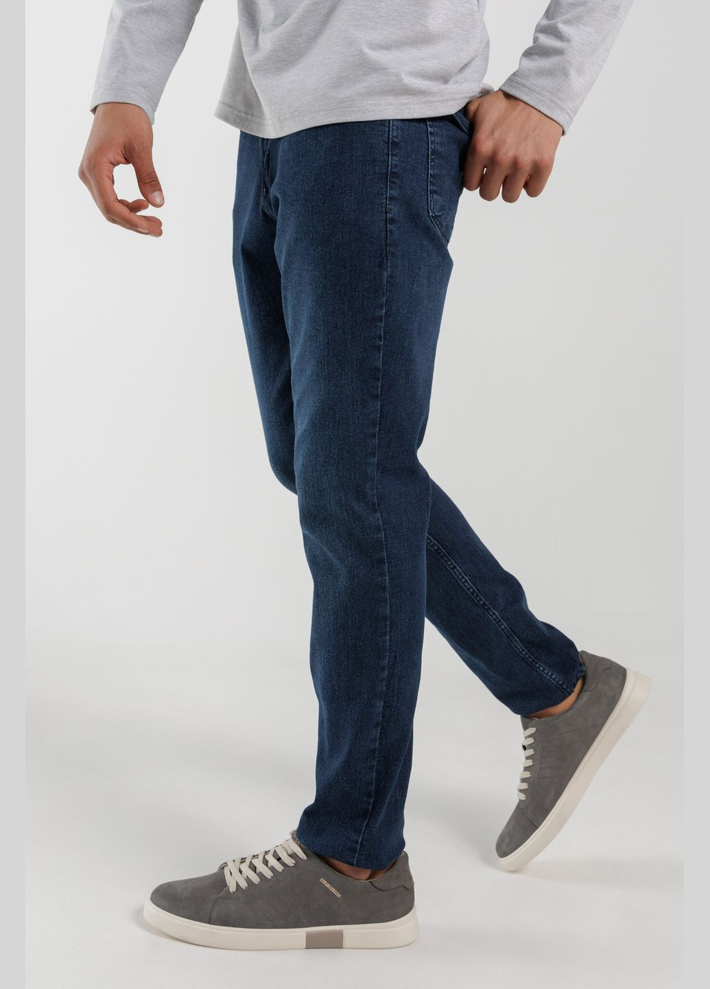 Синие демисезонные регюлар фит джинсы Figo