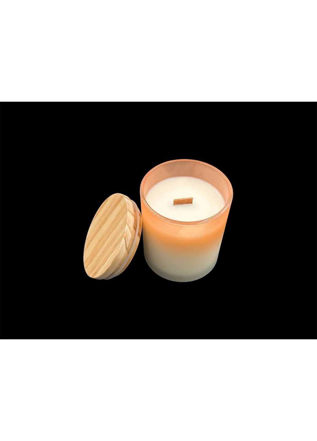 Аромасвечка с деревянным фитилем. Шампань. 85х70мм HM furnitura (365248653)