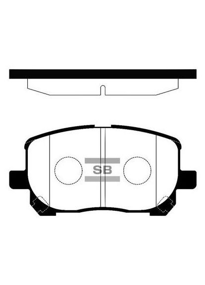 Колодки тормозные дисковые ПЕРЕДН TOYOTA AVENSIS VERSO (_M2_) 2.0 2001.05-2011.12 (HQ SP1373) HI-Q (362607704)