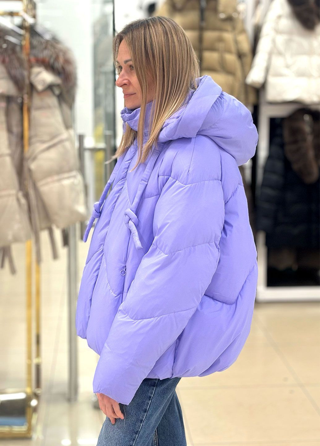 Лавандовый зимний Пуховик Towmy