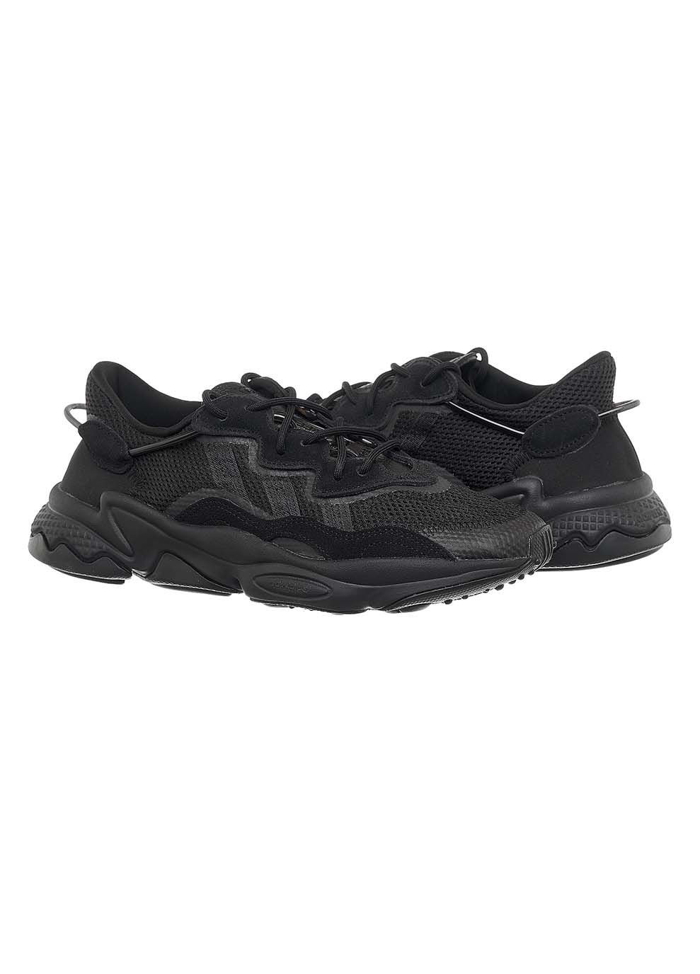 Черные демисезонные мужские кроссовки ozweego черный adidas